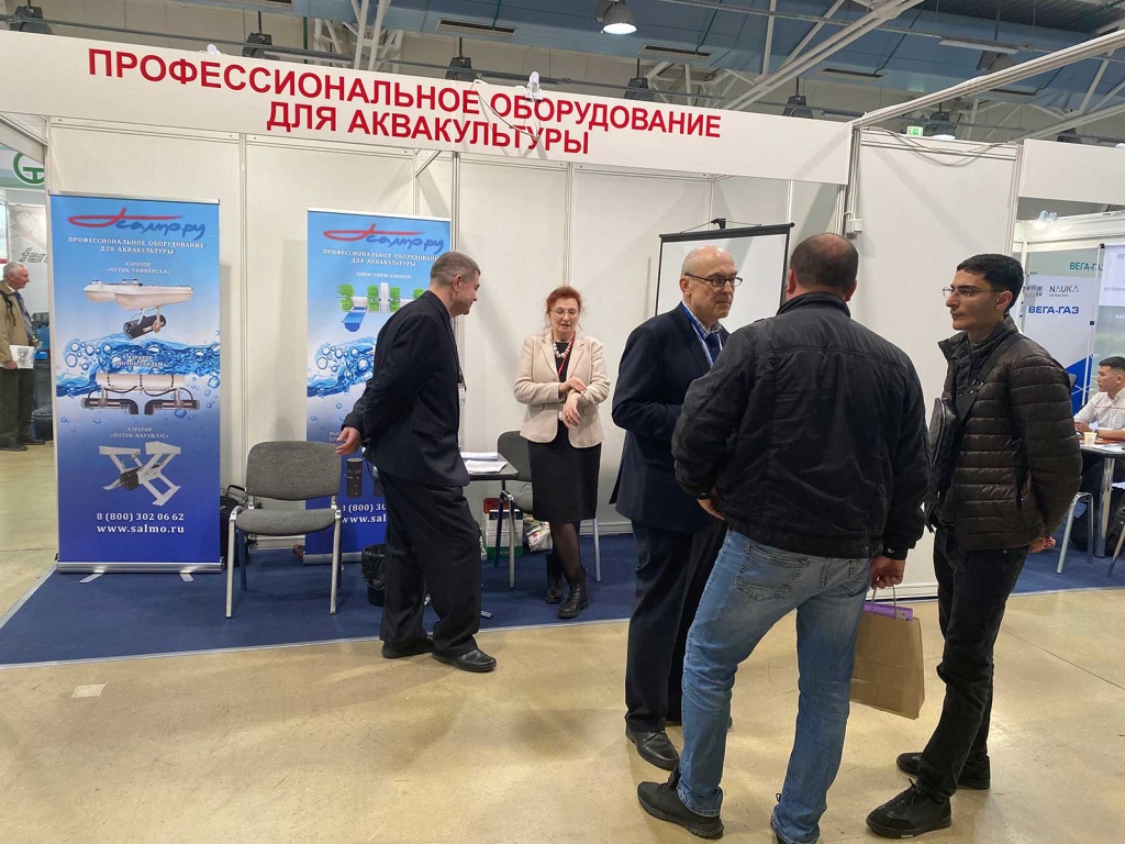 О выставке AquaproExpo  в ЭКСПОЦЕНТРЕ г.  Москва 11-13 апреля. Беседа с посетителями у стенда